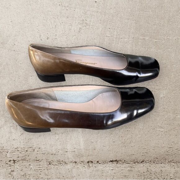 Salvatore Ferragamo Green and Black Loafers - Picture 3 of 9